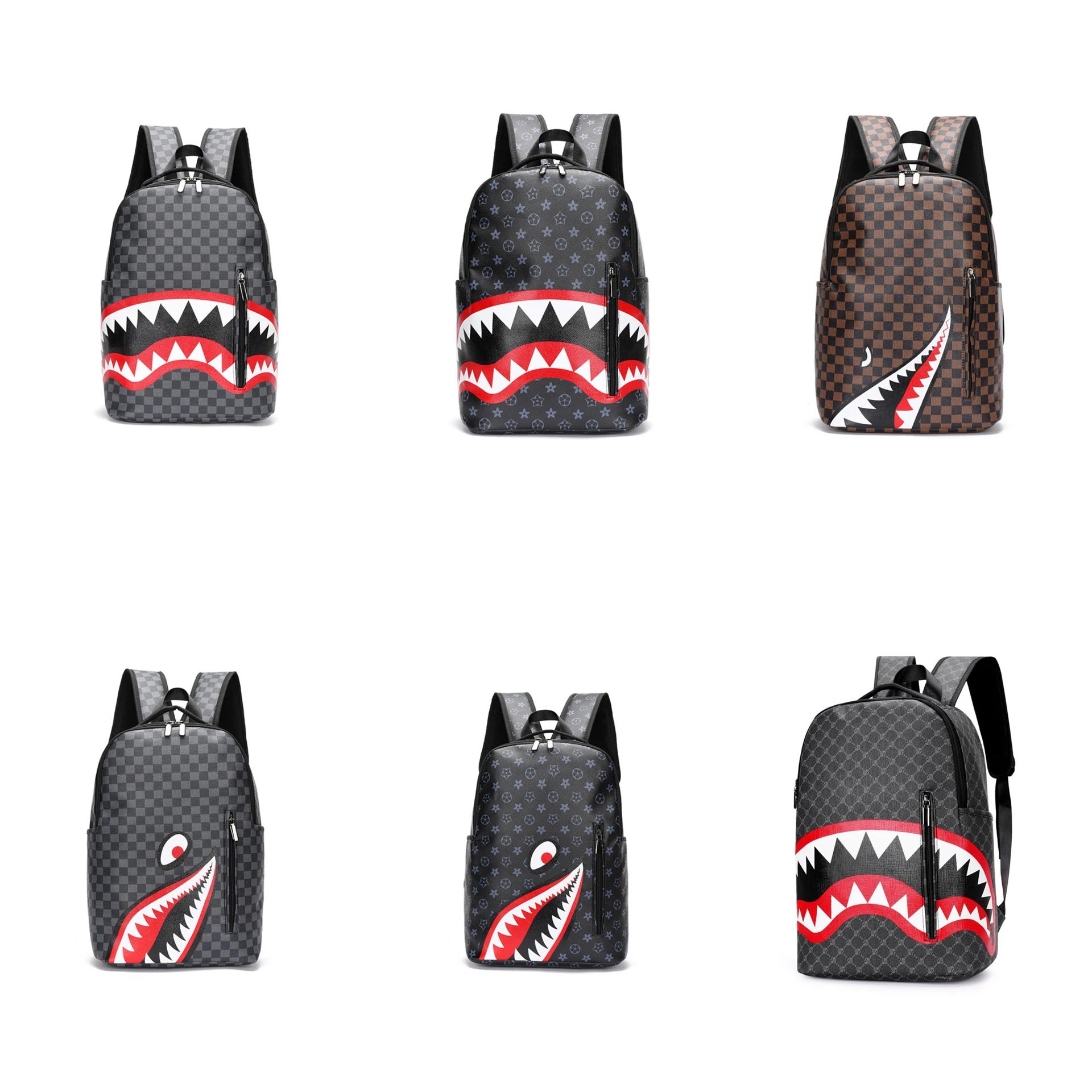 Shark Mouth Graphic Backpack [6 styles]